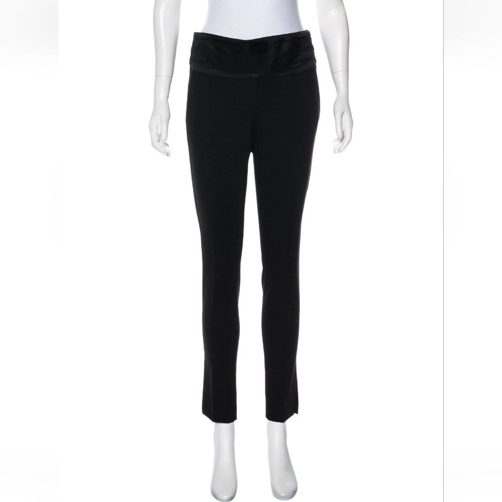 Smythe Tuxedo Cigarette Pants Black Size XS